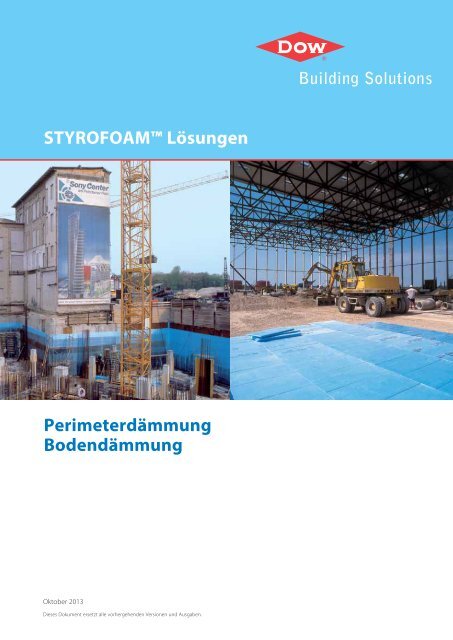STYROFOAM™ Lösungen Perimeterdämmung Bodendämmung