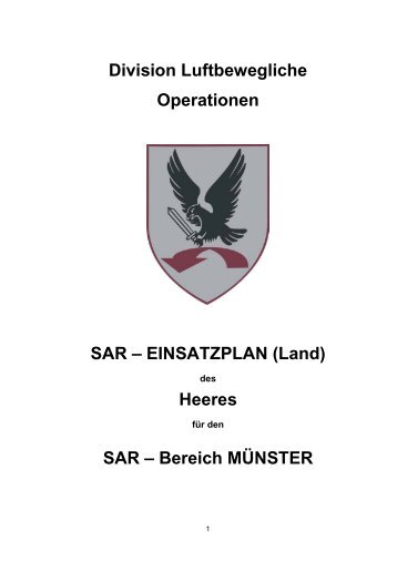 SAR – EINSATZPLAN (Land) - SAR - Leitstelle Münster (RCC ...