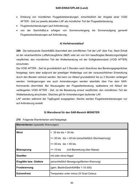 SAR – EINSATZPLAN (Land) - SAR - Leitstelle Münster (RCC ...