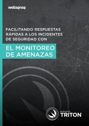 EL MONITOREO DE AMENAZAS - Websense
