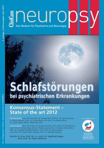 Schlafstörungen bei psychiatrischen Erkrankungen