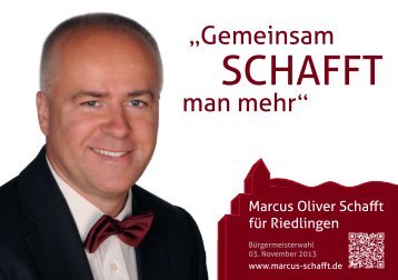 Ehrensache - Bürgermeister Marcus Oliver Schafft