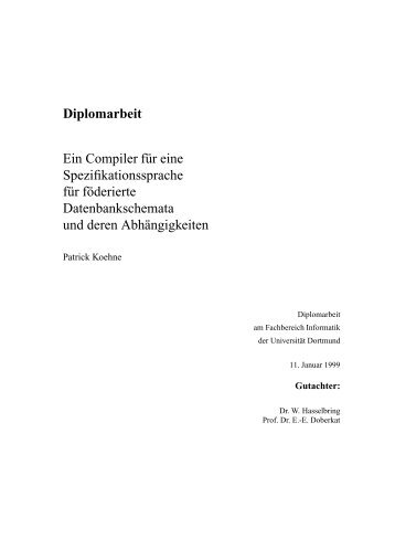 Diplomarbeit Ein Compiler f¨ur eine ... - Patrick Koehne