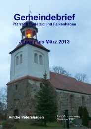 unsere gottesdienste - Kirchenkreis Oderbruch