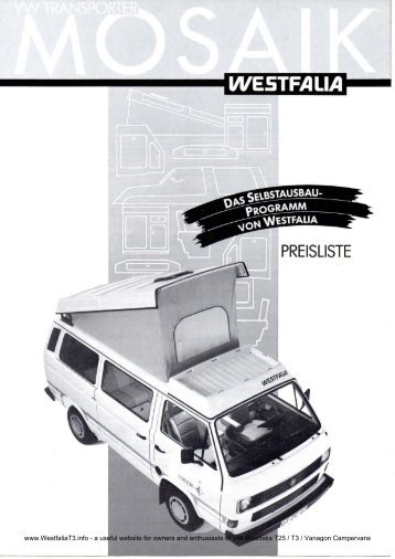 I/I/E5TF/ILI/I - Westfalia T25 / T3 / Vanagon Info Site