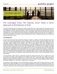 FIA Leveraged Fund: The Cayman Court Takes a Strict ... - Appleby