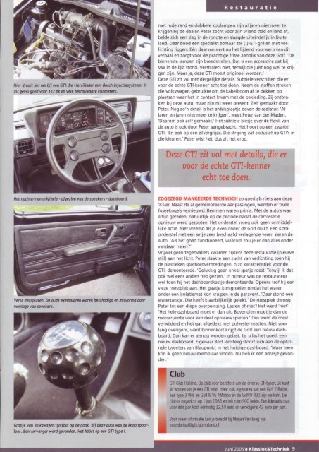 GTI Restauratie pdf. - Volkswagen Golf MK1