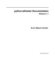 python-altimeter Documentation - Read the Docs