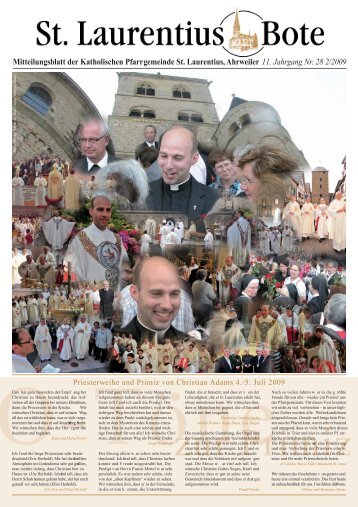 Mitteilungsblatt der Katholischen Pfarrgemeinde St. Laurentius ...