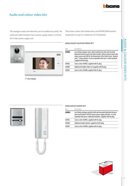 vidEO dOOr EnTry And hOmE vidEO sUrvEiLLAnCE ... - Legrand