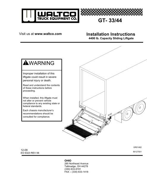 Waltco liftgate wiring diagram