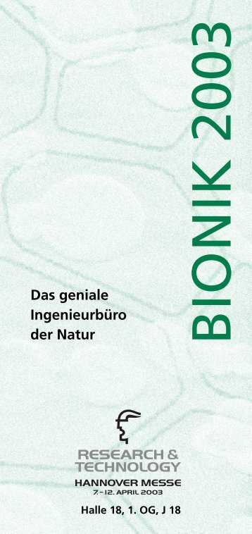 BIONIK Prospekt Vers. 1.0 - Deutsche Messe