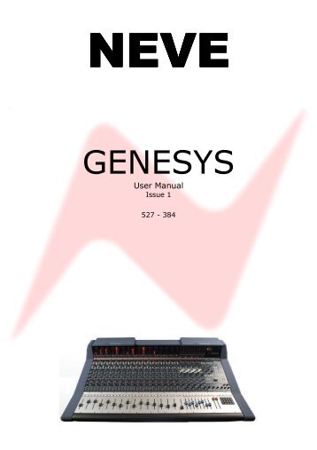Genesys User Manual - Ams-neve.info