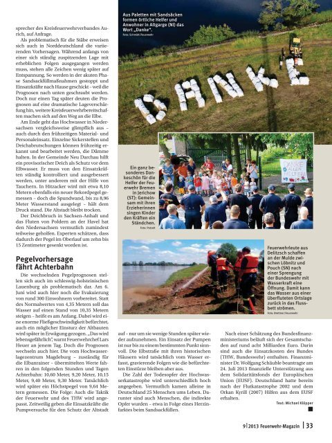 Feuerwehr Magazin 09 2013 - Hofvermarktung - Partyservice ...