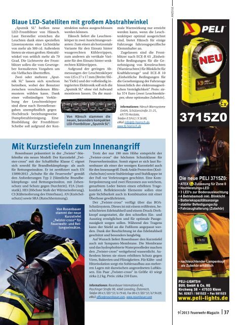 Feuerwehr Magazin 09 2013 - Hofvermarktung - Partyservice ...