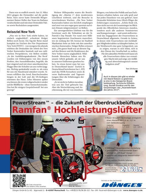 Feuerwehr Magazin 09 2013 - Hofvermarktung - Partyservice ...