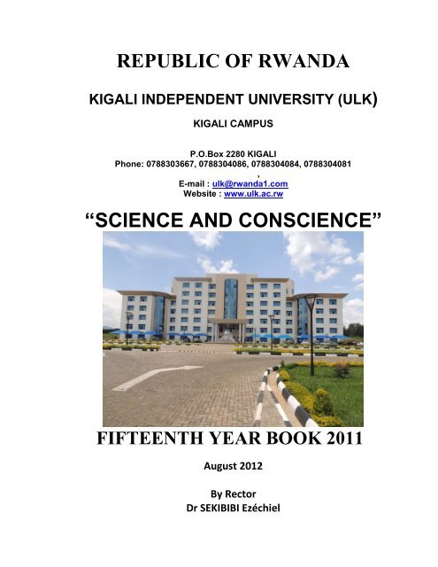 republic of rwanda - Kigali Independent University ULK