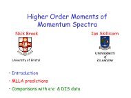 Higher Order Moments of Momentum Spectra