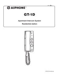 SERVICE MANUAL - Aiphone