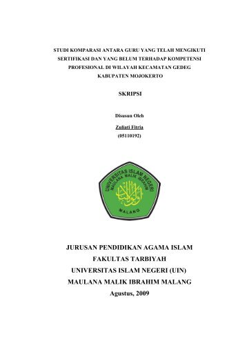 studi komparasi antara guru yang telah mengikuti sertifikasi dan ...