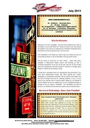 Newsletter July 2013 - Centrestage Theatre