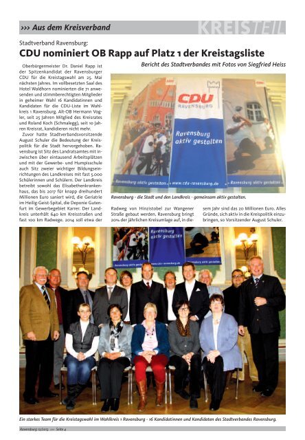 geht es direkt zur aktuellen Ausgabe - CDU Kreisverband Ravensburg