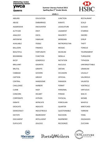 Spelling Words Sixth Graders Should Know - sixth grade spelling words