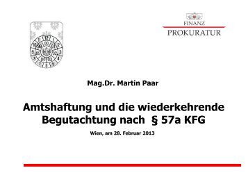 Vortrag Mag. Dr. Martin Paar