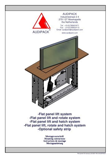 Flat panel lift and rotate system -Flat panel lift and hatch ... - Audipack