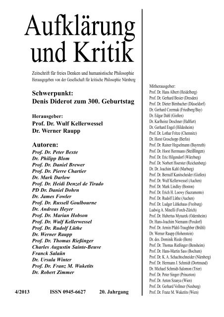 Internationale Denkschrift der GKPN - denis-diderot.info