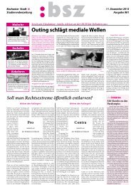 Outing schlägt mediale Wellen - BSZ Online