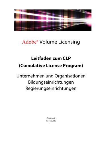 Leitfaden zum CLP-Programm - Adobe