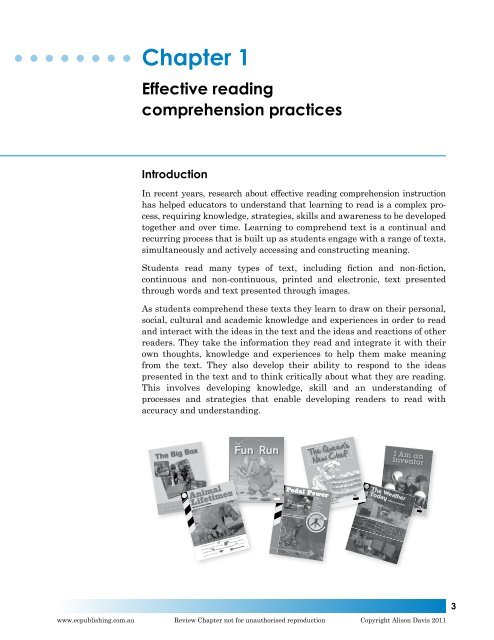 Chapter 1: Effective reading comprehension practices (PDF)