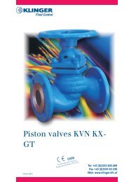 Piston valves KVN KX- GT - Capital Valves