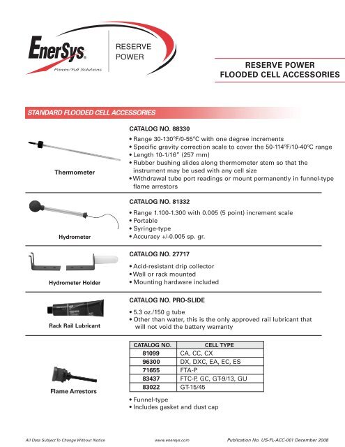 US-FL-ACC-001 - EnerSys