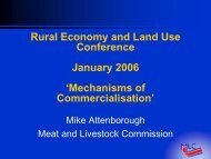 Mechanisms of Commercialisation - Rural Economy and Land Use ...