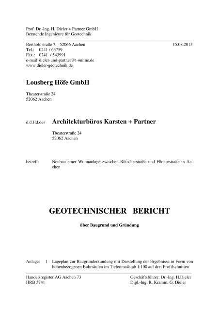 Geotechnischer Bericht (PDF)