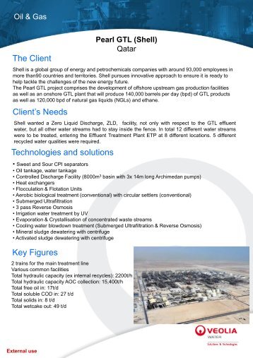 Case Study Shell Qatar - Veolia Water Solutions & Technologies