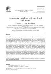 An extended model for void growth and coalescence - ResearchGate