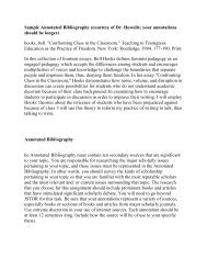 Sample Annotated Bibliography (courtesy of Dr. Howells; your ...