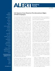 U.S. Supreme Court Restricts First Amendment Rights of Public ...