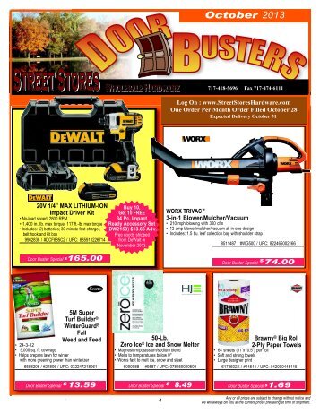 October Door Busters