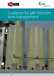 Guidance for safe bitumen tank management - Refined Bitumen ...