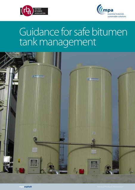 Guidance for safe bitumen tank management - Refined Bitumen ...