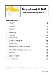 Jahresbericht 2010 - FEUERWEHR Gemeinde Laufach