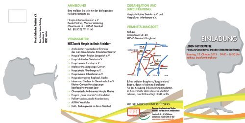 Flyer - Demenz-Servicezentrum Region Münster und das westliche