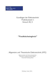 Parallelschwingkreis - Allgemeine und theoretische Elektrotechnik