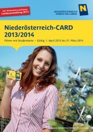 Niederösterreich-CARD Führer als PDF (Stand 01/2013)