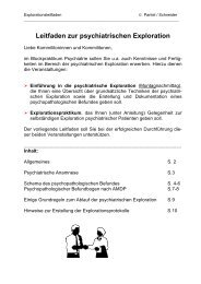 Leitfaden zur psychiatrischen Exploration