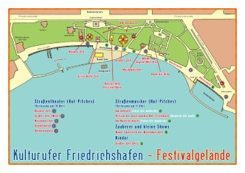 Plan des Festivalgeländes - Kulturufer Friedrichshafen